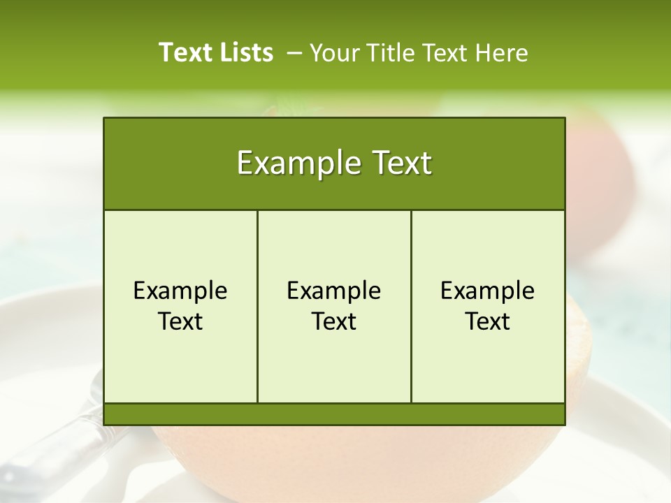 Spoon Kitchen Light PowerPoint Template