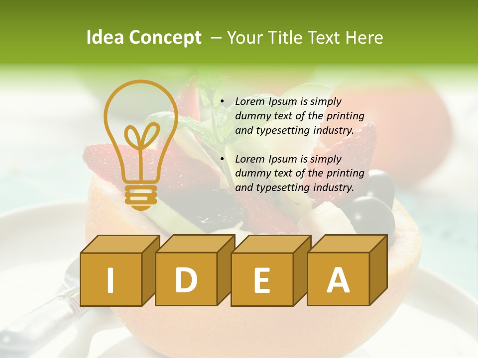 Spoon Kitchen Light PowerPoint Template