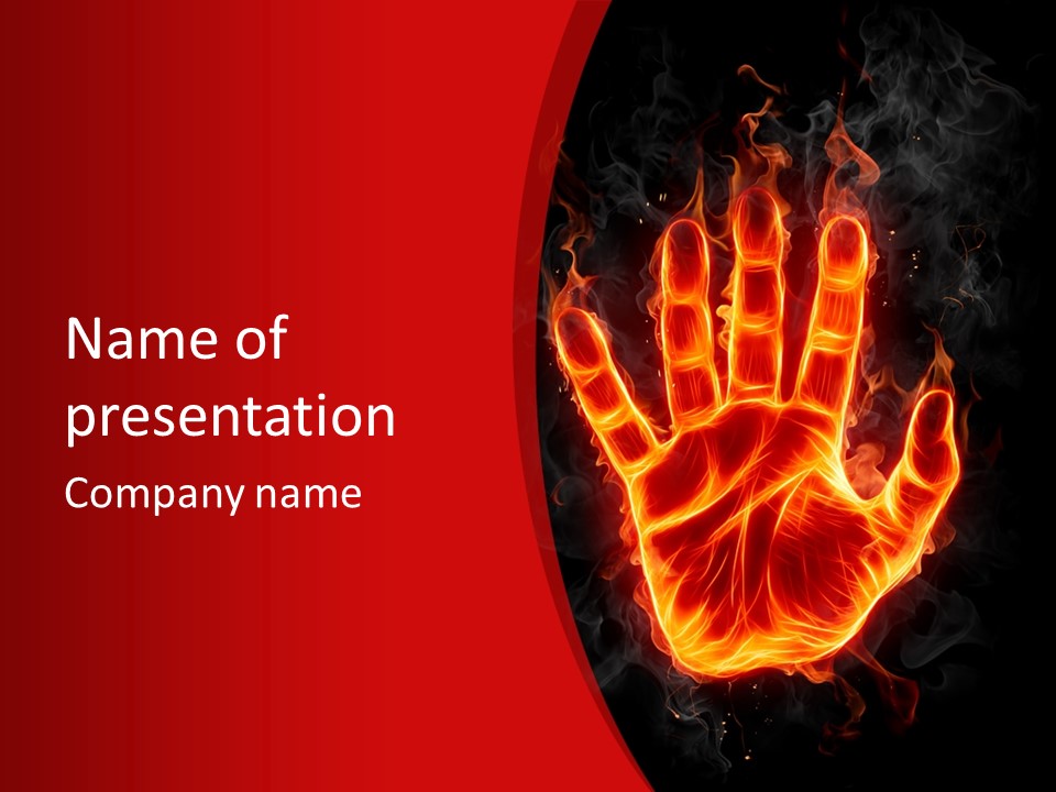 Impression Heat Fire PowerPoint Template