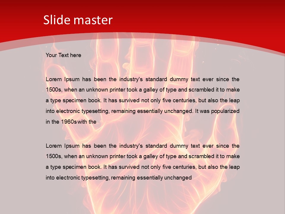 Impression Heat Fire PowerPoint Template