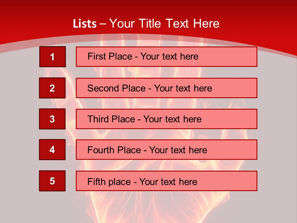 Impression Heat Fire PowerPoint Template
