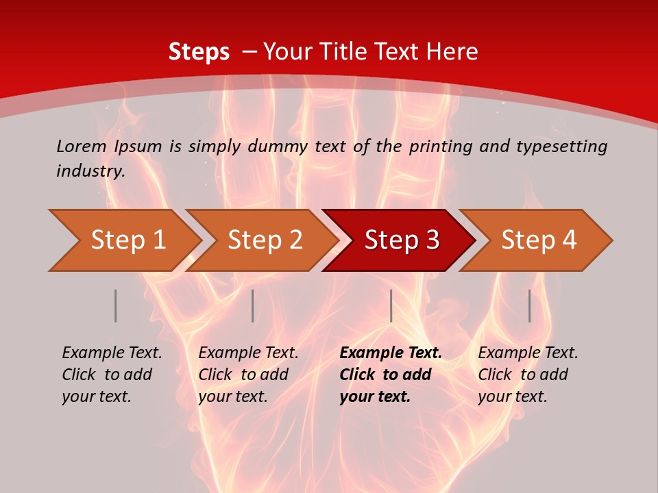 Impression Heat Fire PowerPoint Template
