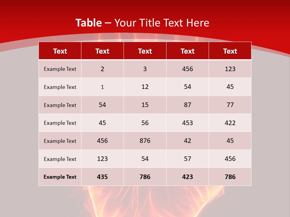 Impression Heat Fire PowerPoint Template