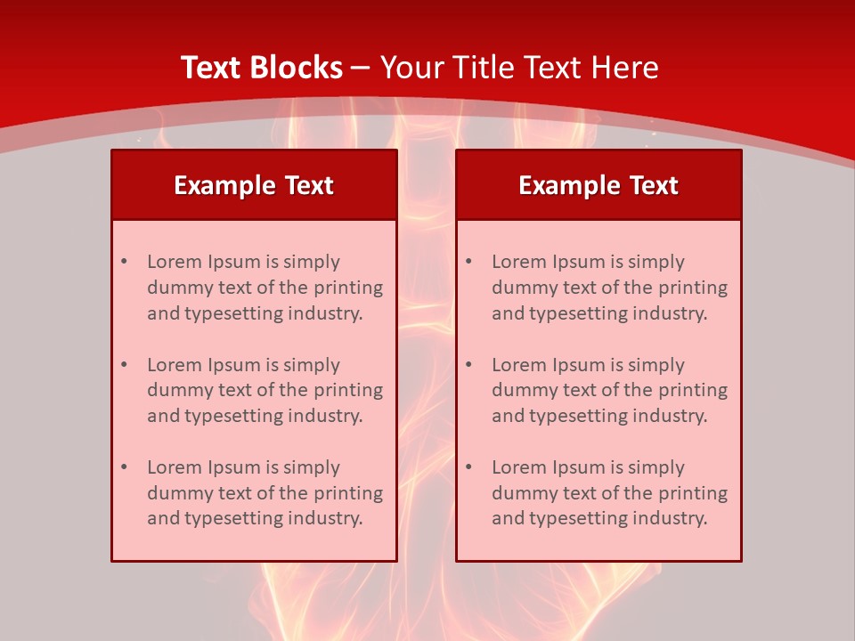 Impression Heat Fire PowerPoint Template