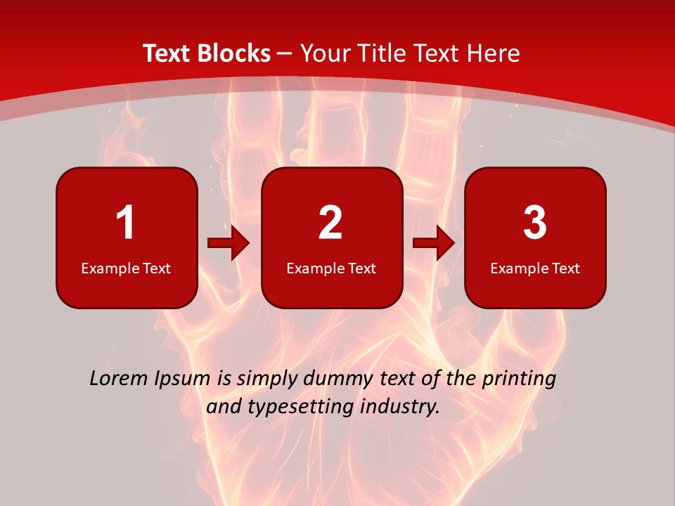 Impression Heat Fire PowerPoint Template
