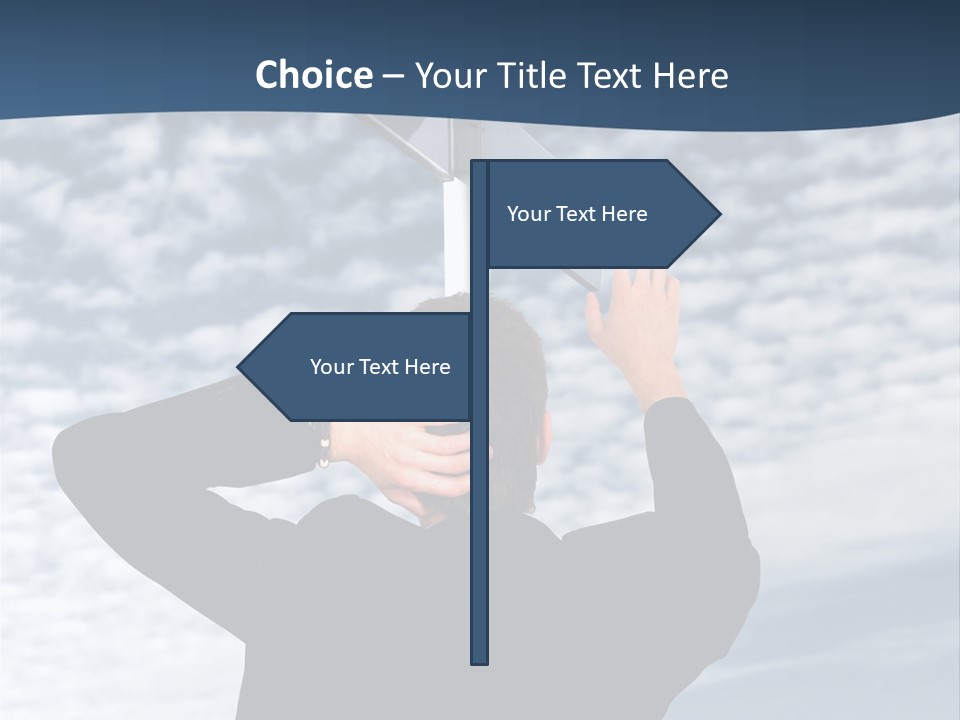 Black Street Roads PowerPoint Template