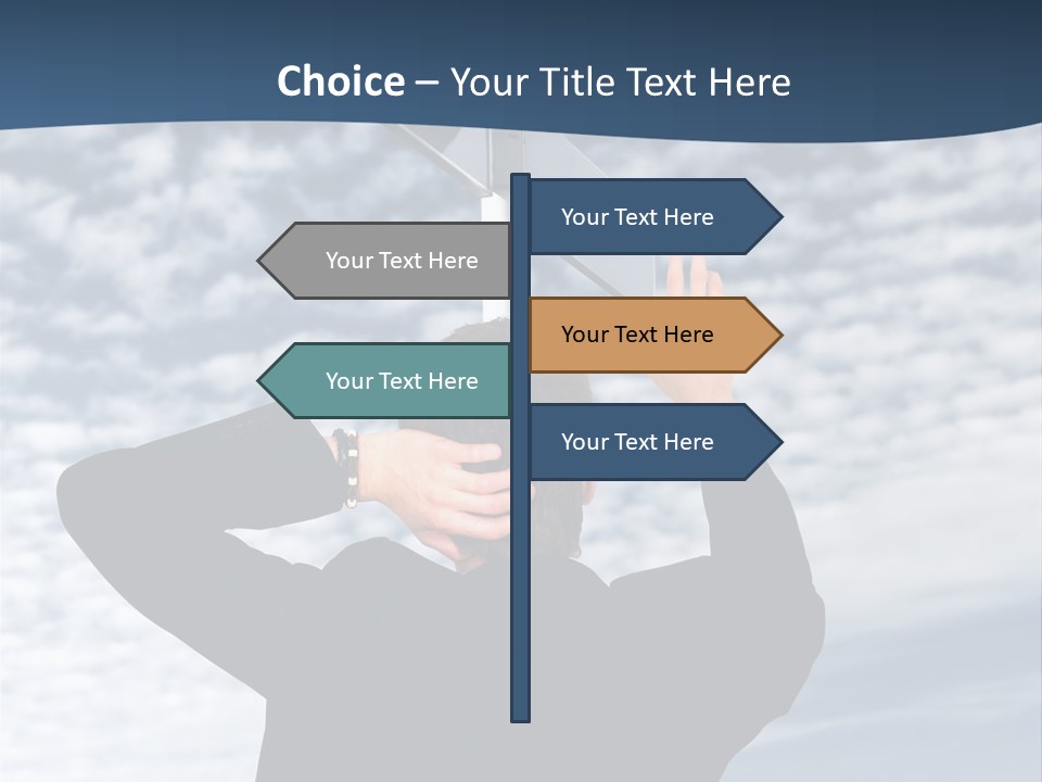 Black Street Roads PowerPoint Template