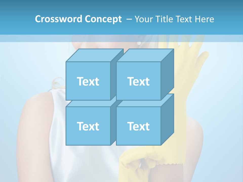 Pretty Housework Portrait PowerPoint Template