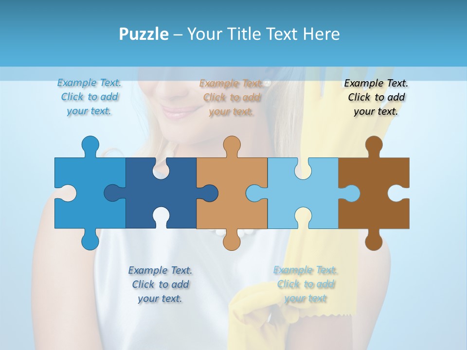 Pretty Housework Portrait PowerPoint Template