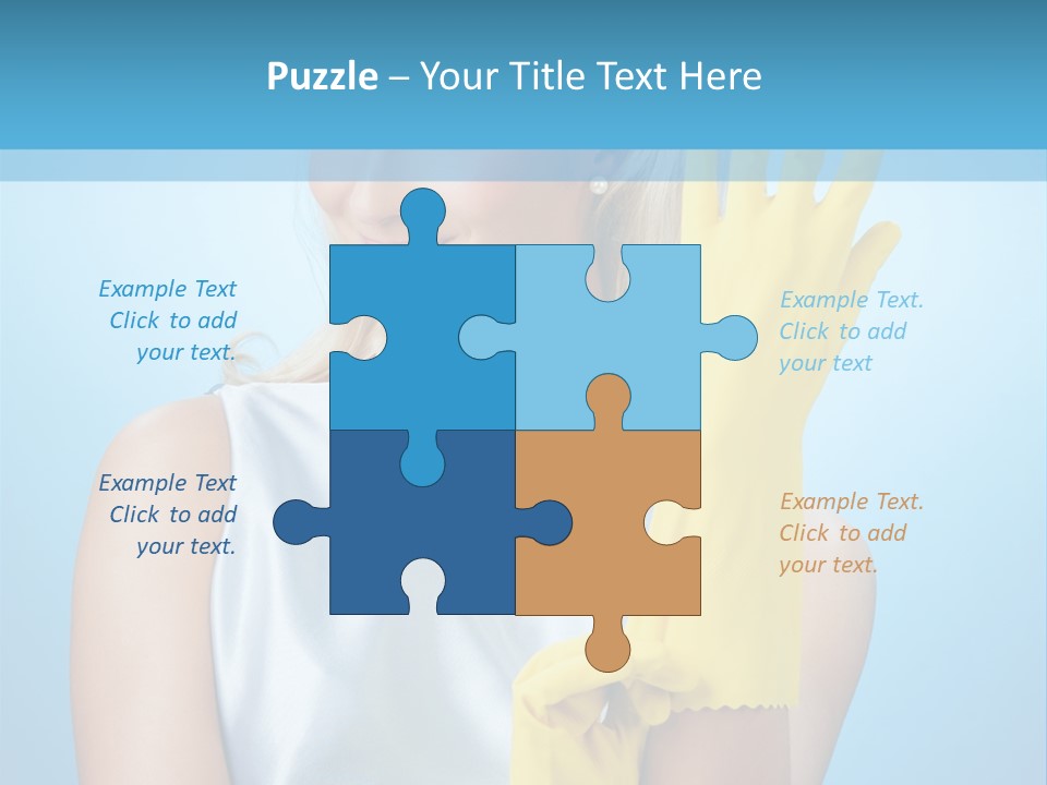 Pretty Housework Portrait PowerPoint Template