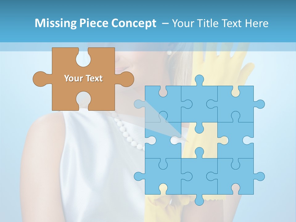 Pretty Housework Portrait PowerPoint Template