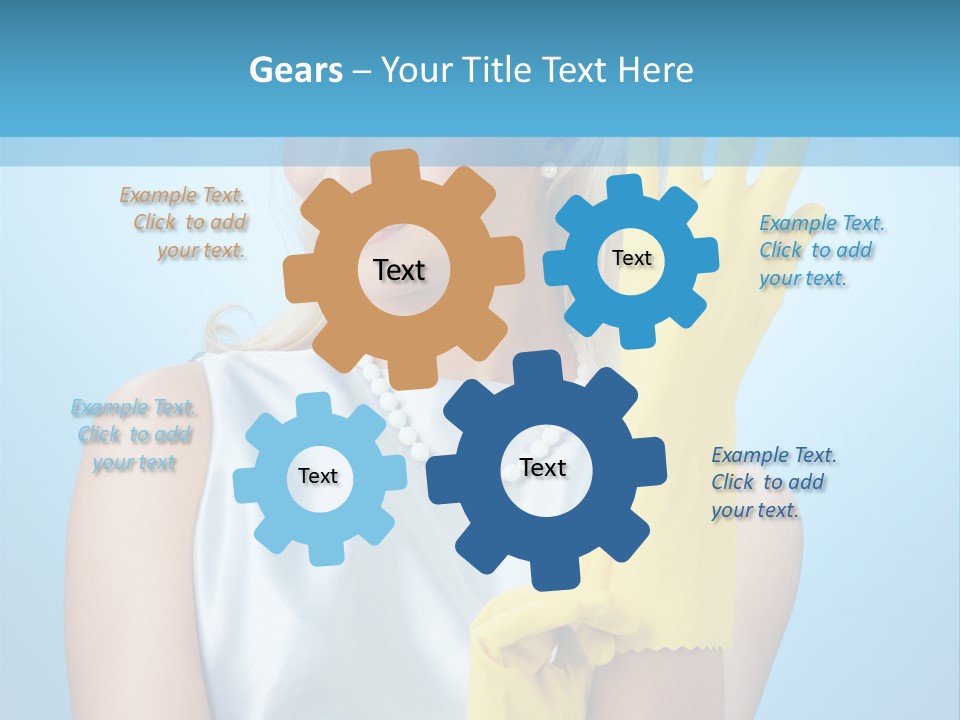 Pretty Housework Portrait PowerPoint Template