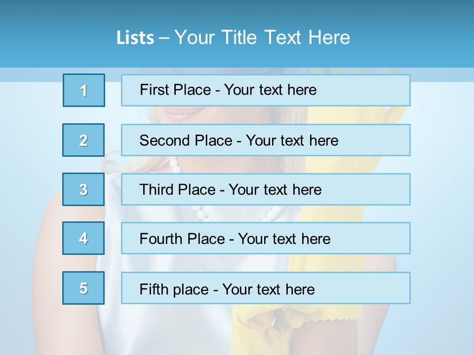 Pretty Housework Portrait PowerPoint Template