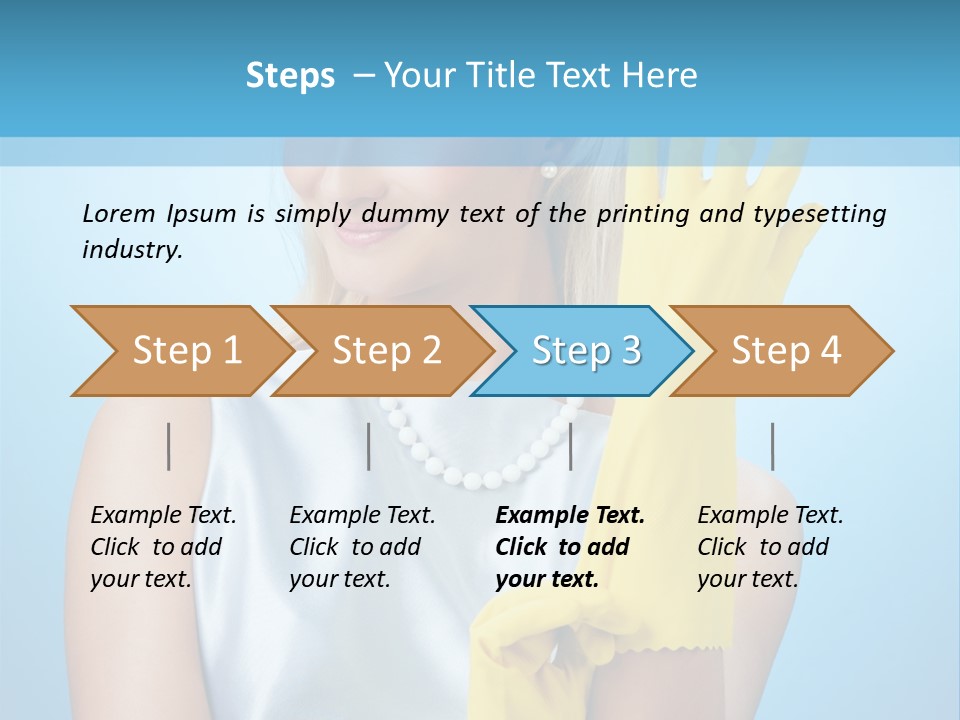 Pretty Housework Portrait PowerPoint Template