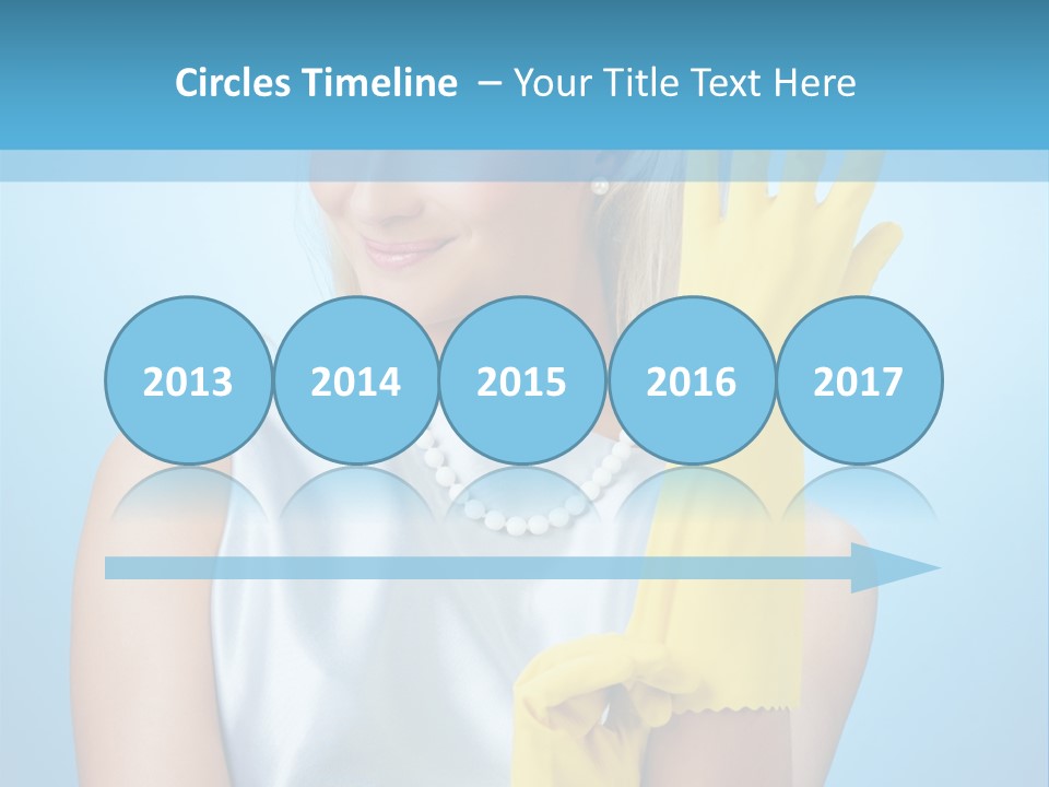 Pretty Housework Portrait PowerPoint Template