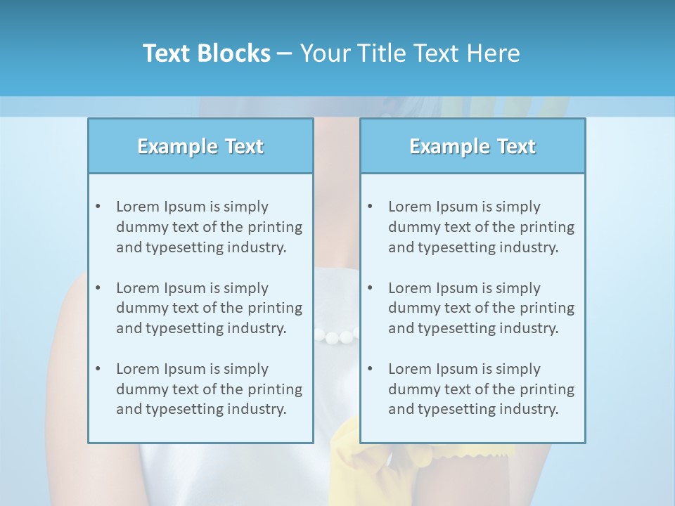 Pretty Housework Portrait PowerPoint Template