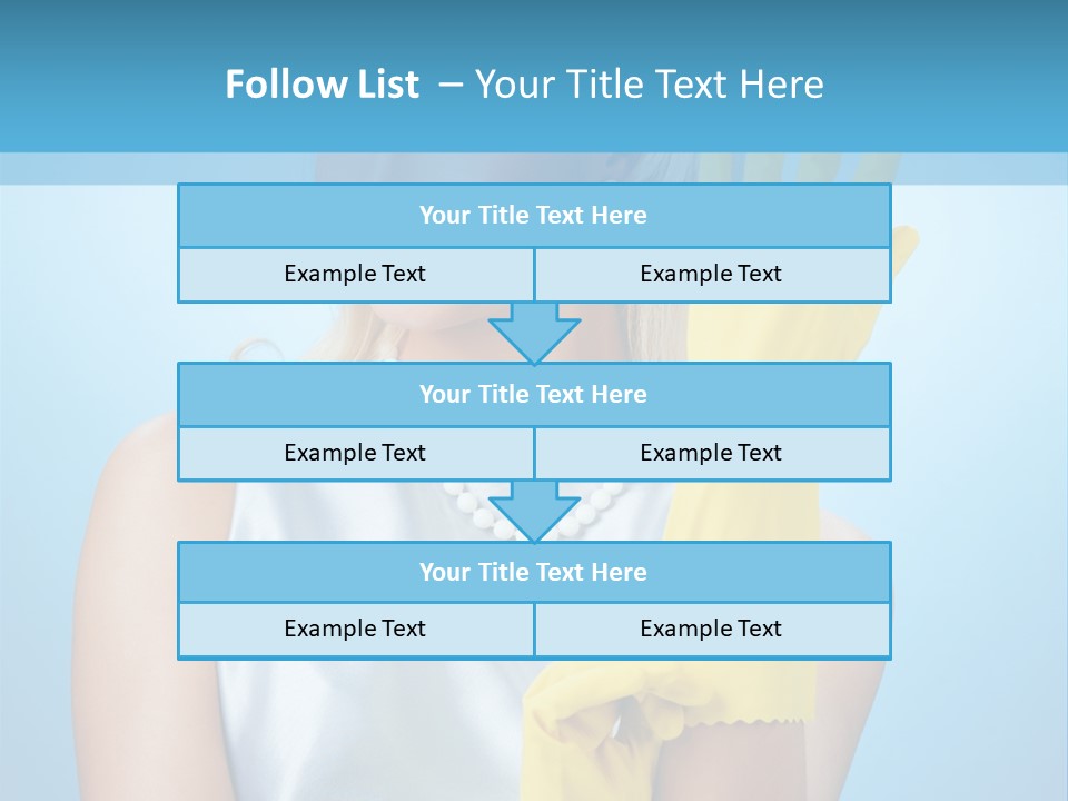 Pretty Housework Portrait PowerPoint Template
