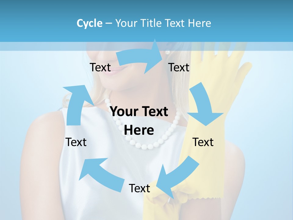 Pretty Housework Portrait PowerPoint Template