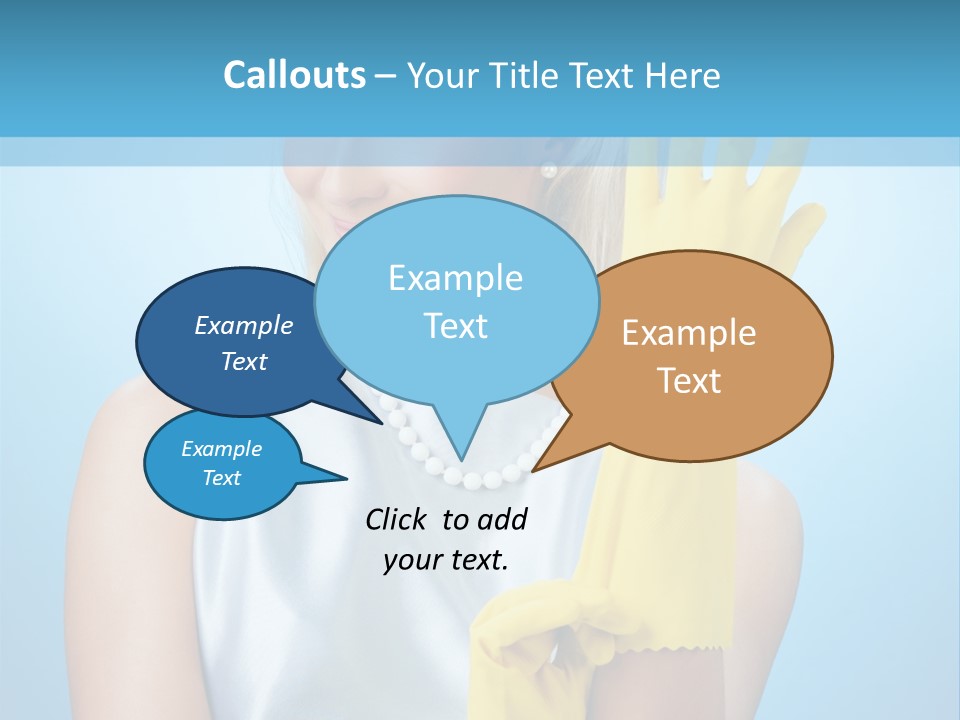 Pretty Housework Portrait PowerPoint Template