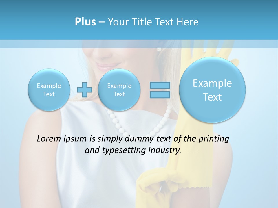 Pretty Housework Portrait PowerPoint Template