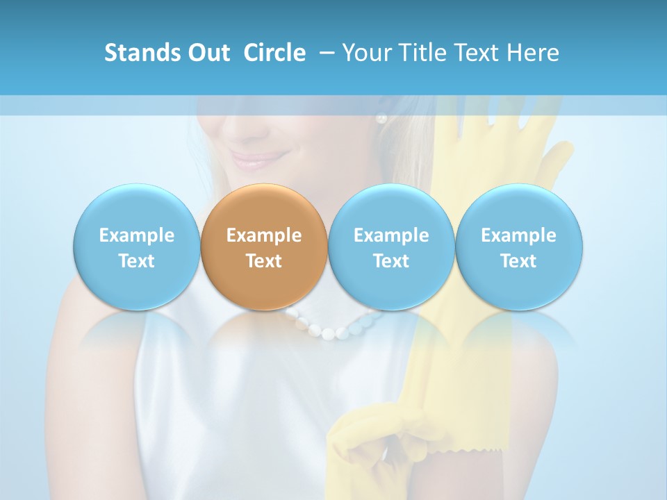 Pretty Housework Portrait PowerPoint Template