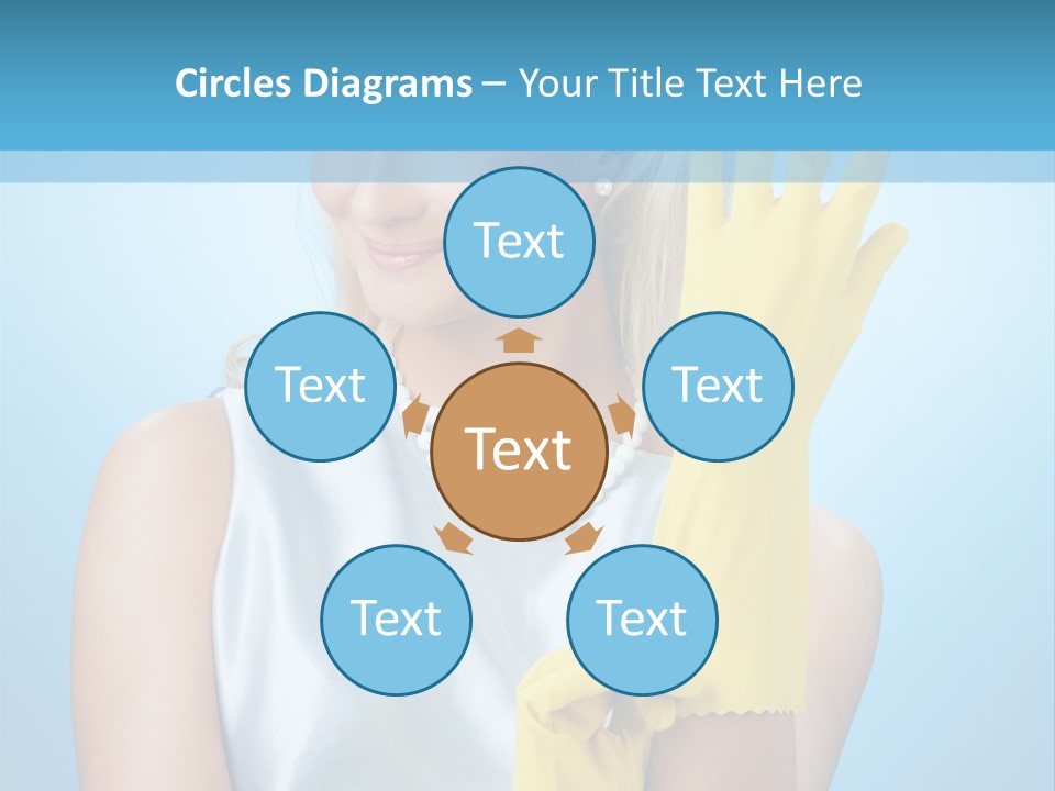 Pretty Housework Portrait PowerPoint Template