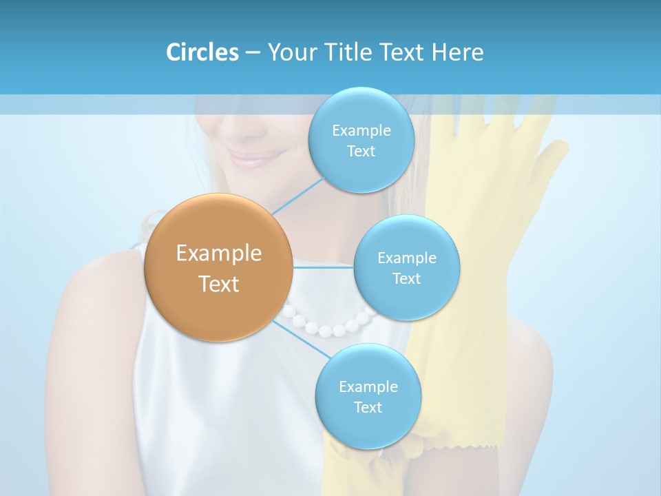 Pretty Housework Portrait PowerPoint Template