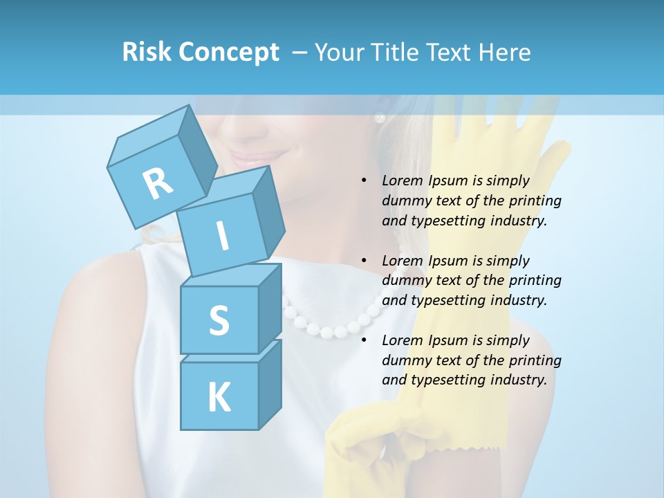 Pretty Housework Portrait PowerPoint Template