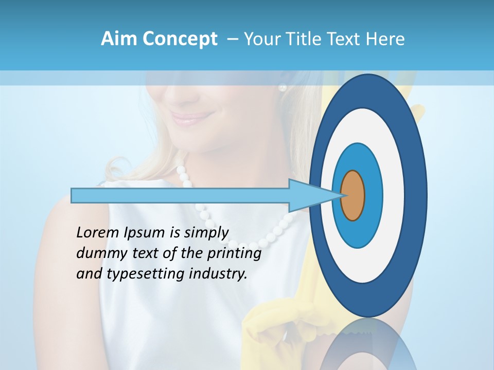 Pretty Housework Portrait PowerPoint Template