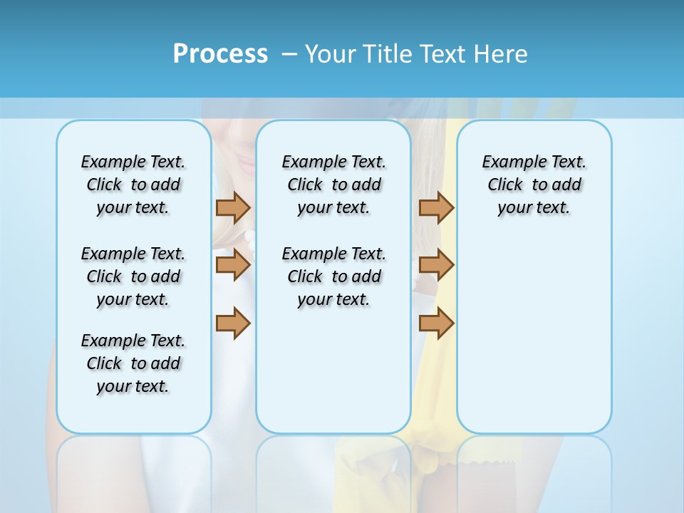 Pretty Housework Portrait PowerPoint Template