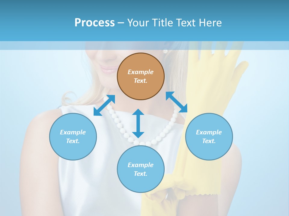 Pretty Housework Portrait PowerPoint Template