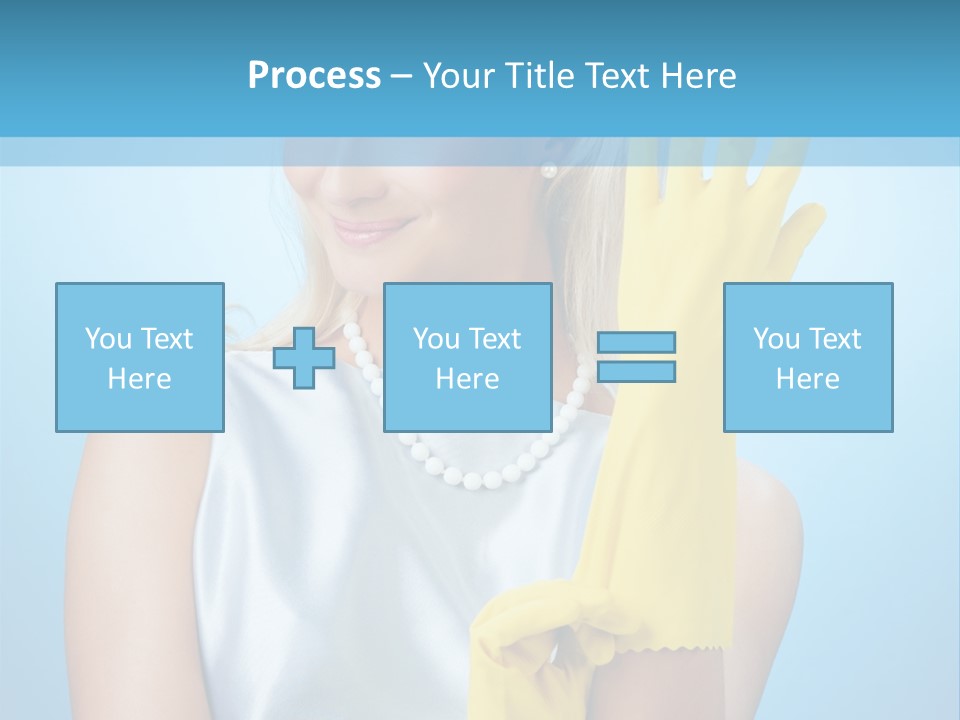 Pretty Housework Portrait PowerPoint Template
