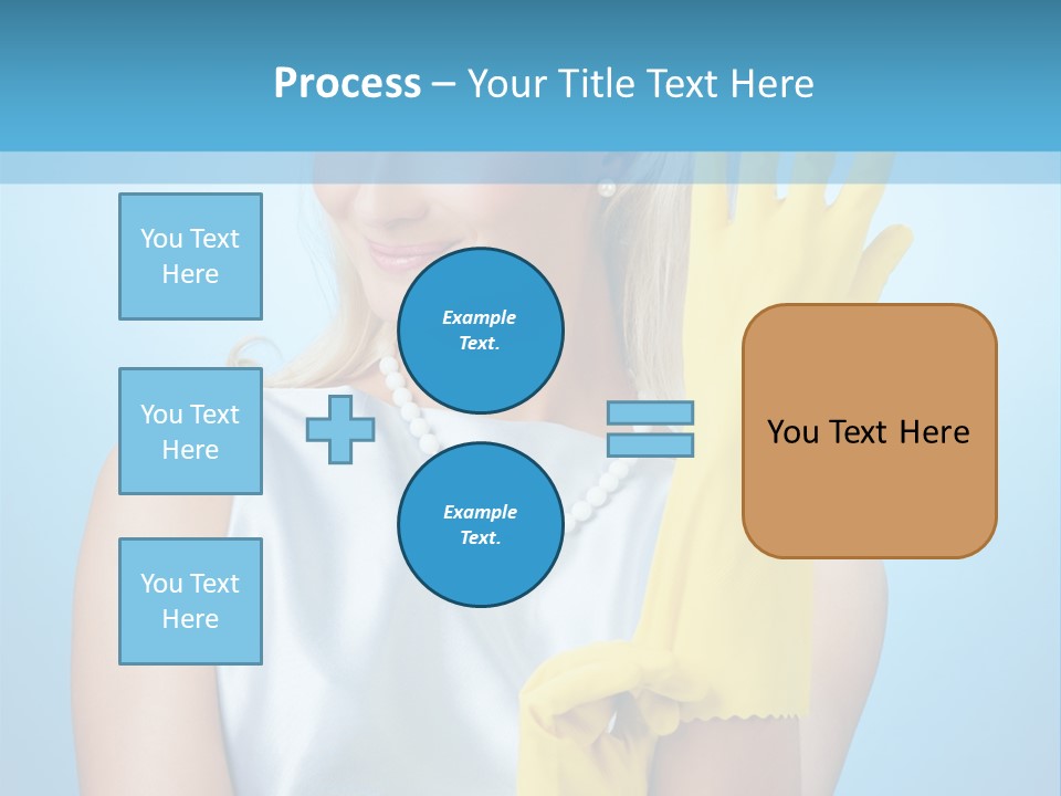 Pretty Housework Portrait PowerPoint Template