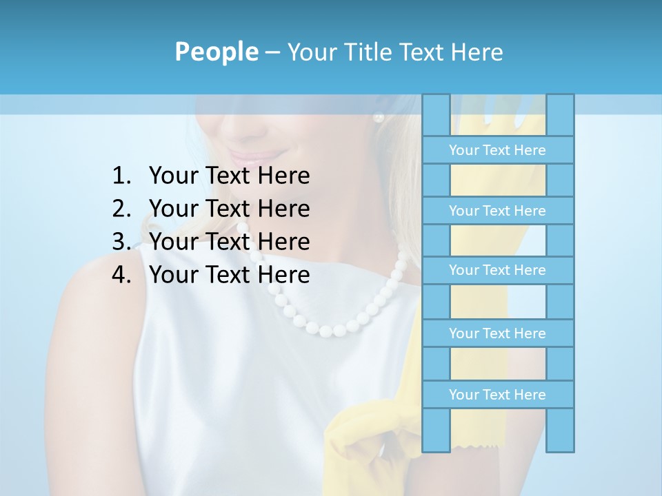 Pretty Housework Portrait PowerPoint Template