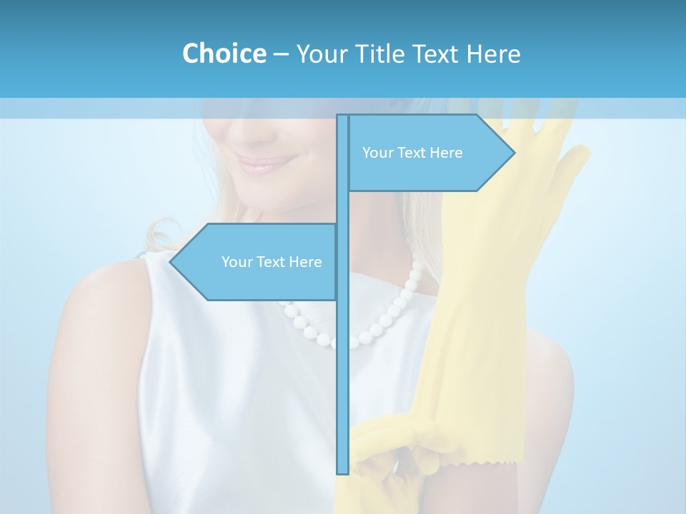 Pretty Housework Portrait PowerPoint Template
