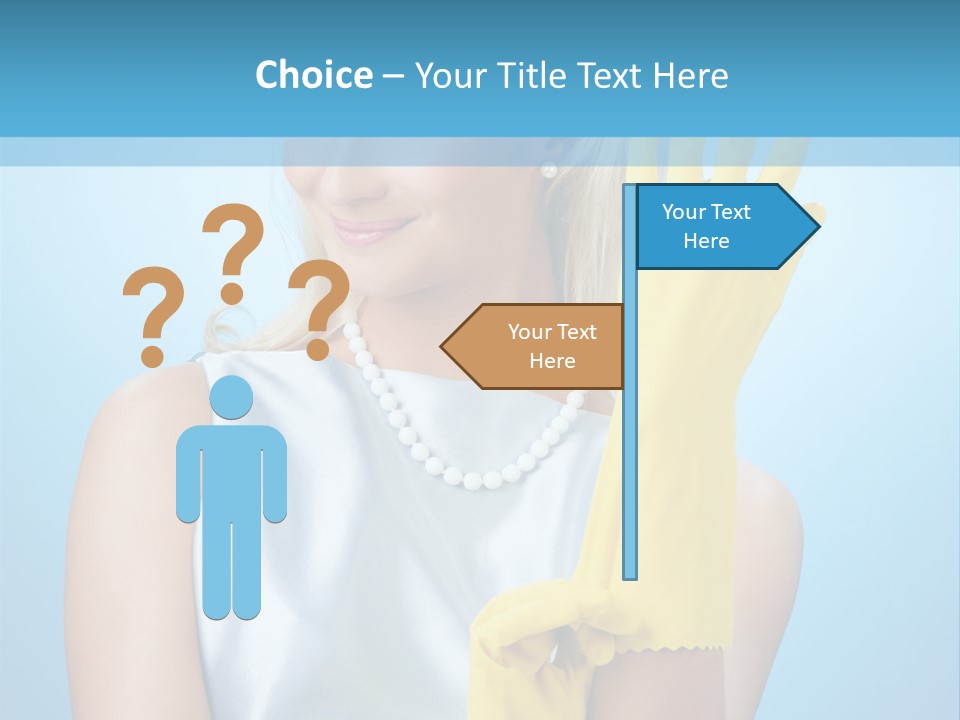 Pretty Housework Portrait PowerPoint Template