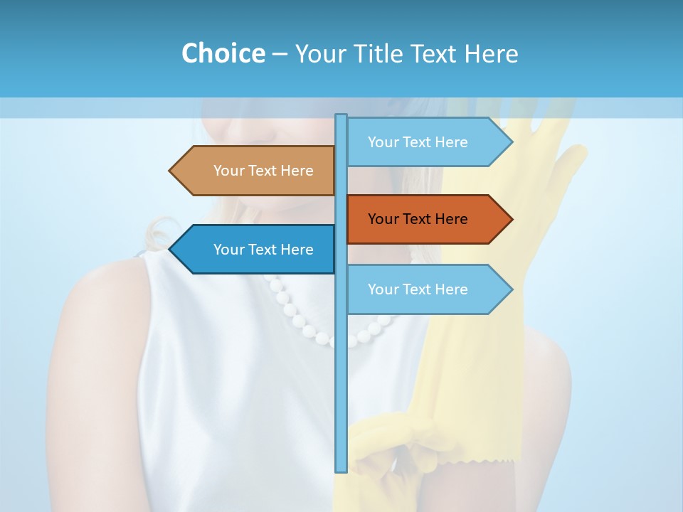 Pretty Housework Portrait PowerPoint Template