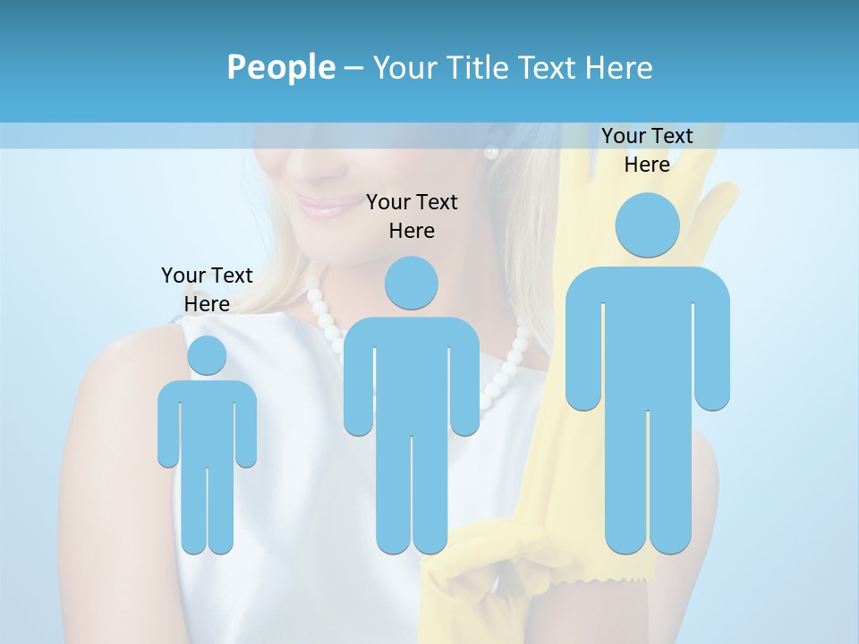 Pretty Housework Portrait PowerPoint Template