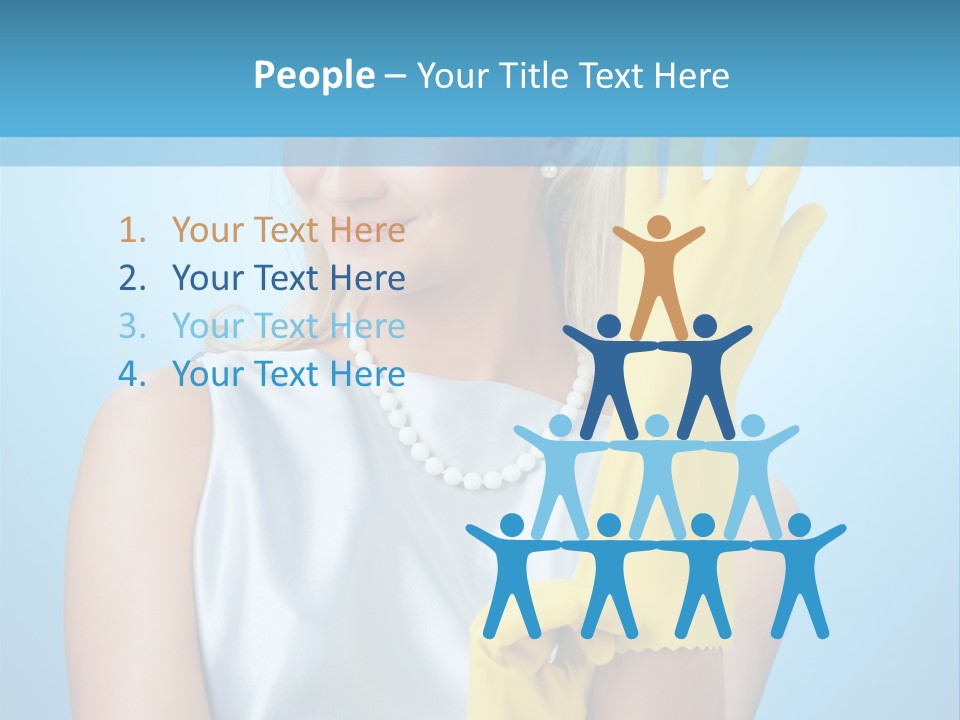 Pretty Housework Portrait PowerPoint Template