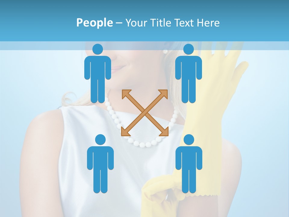 Pretty Housework Portrait PowerPoint Template