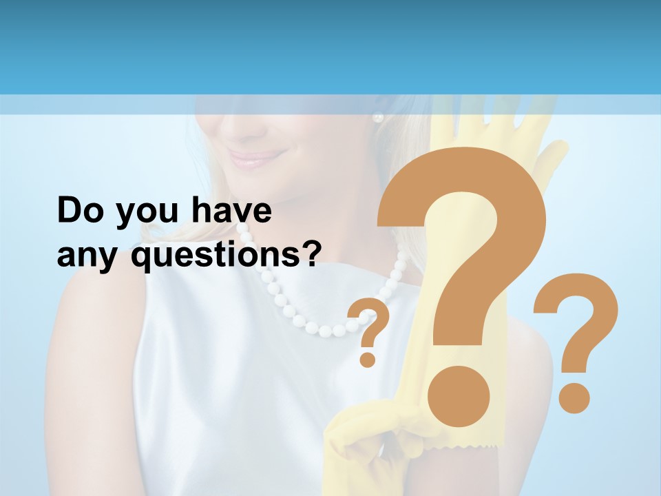 Pretty Housework Portrait PowerPoint Template