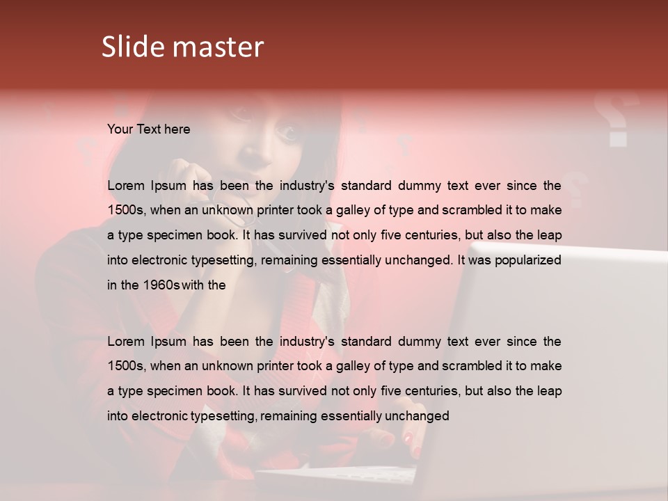 Copyspace Beautiful Doubt PowerPoint Template