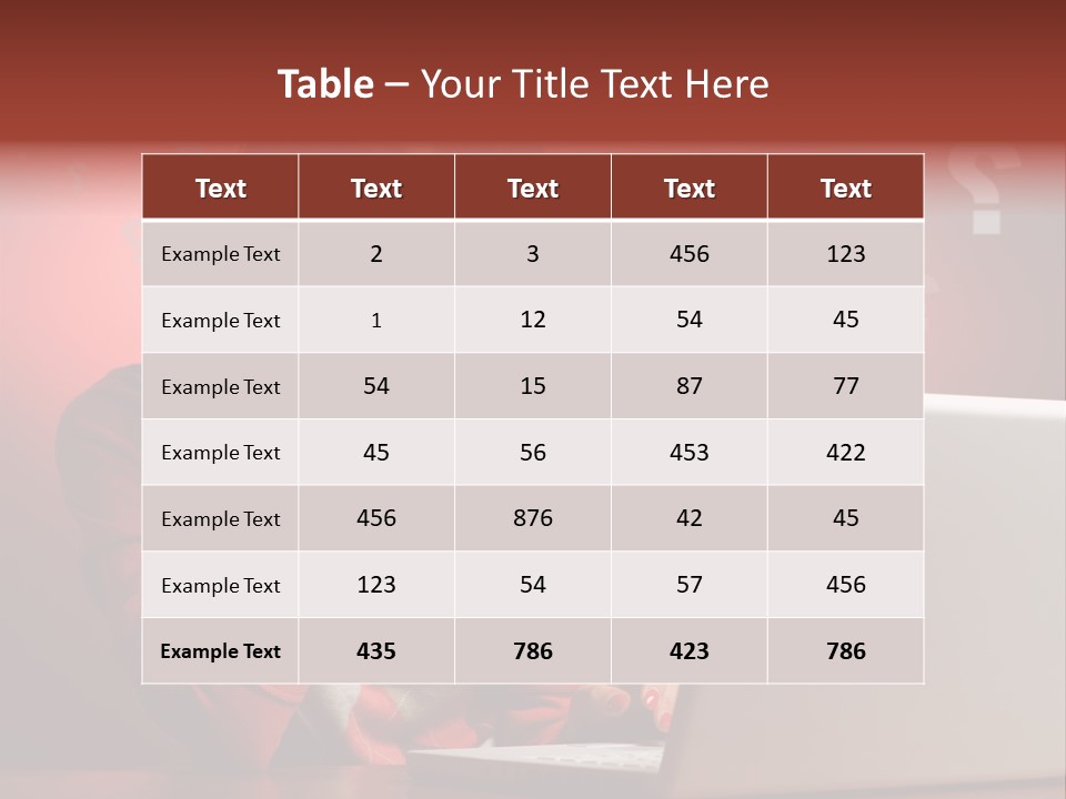 Copyspace Beautiful Doubt PowerPoint Template