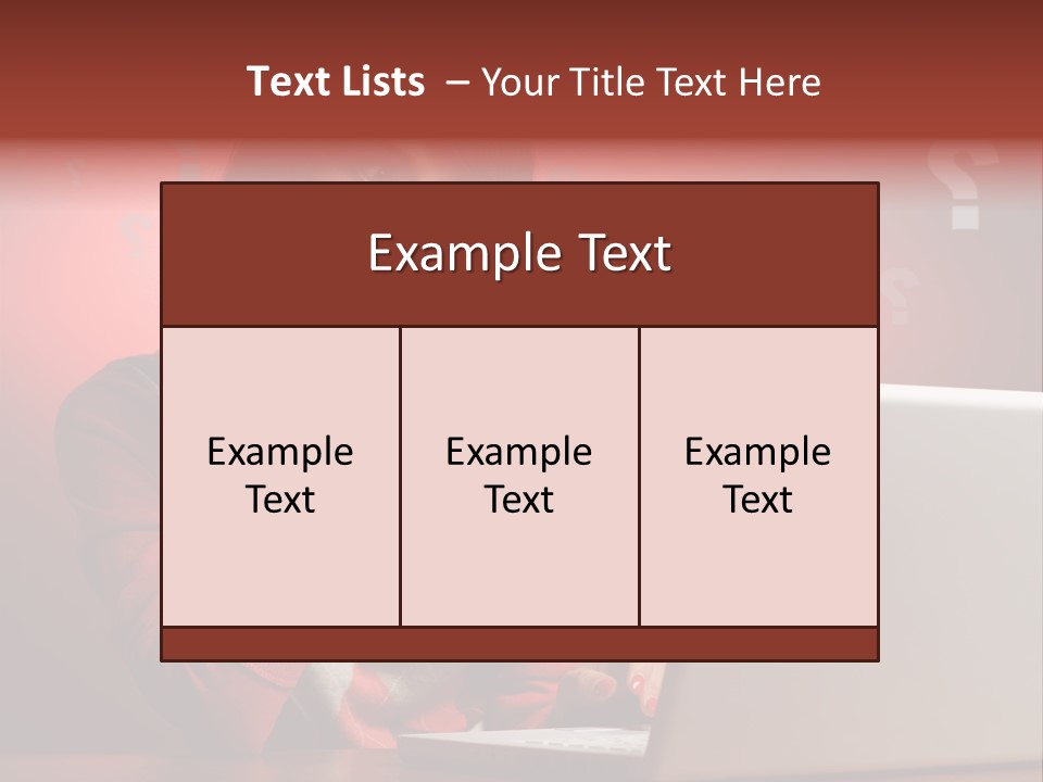 Copyspace Beautiful Doubt PowerPoint Template