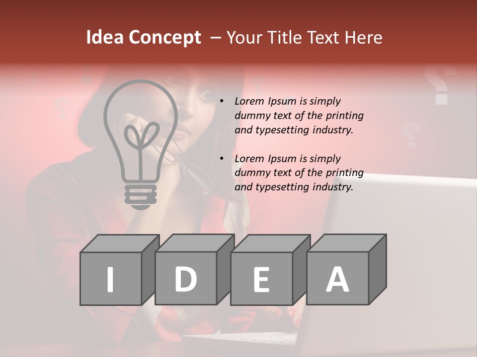 Copyspace Beautiful Doubt PowerPoint Template