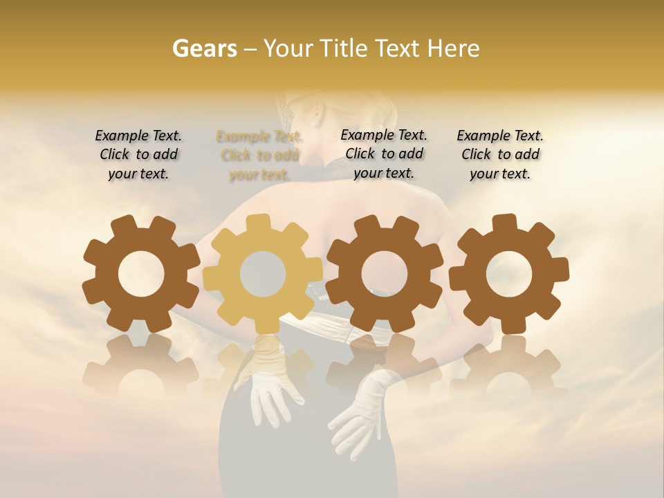 Dreaming Bride Glamour PowerPoint Template