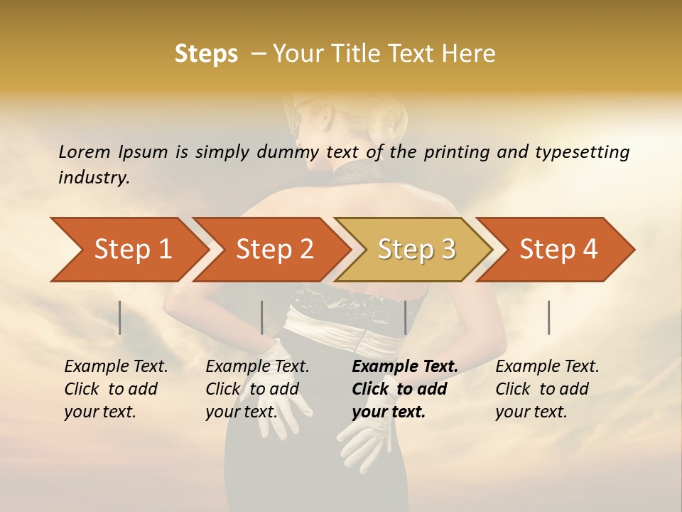 Dreaming Bride Glamour PowerPoint Template