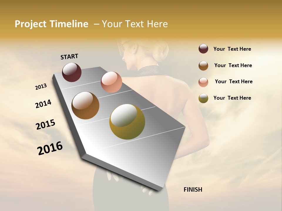 Dreaming Bride Glamour PowerPoint Template
