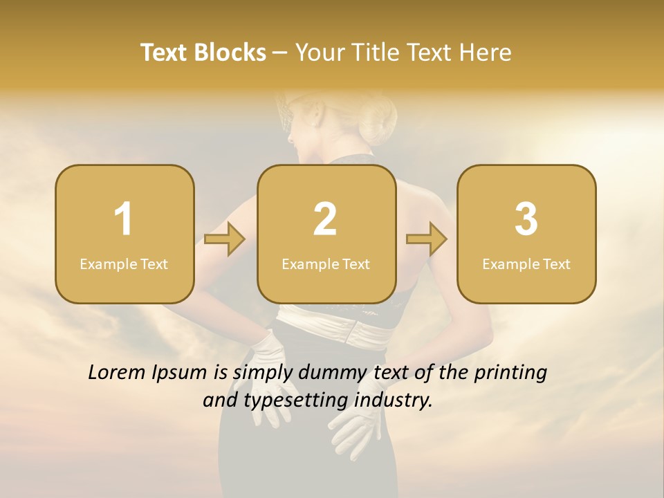 Dreaming Bride Glamour PowerPoint Template