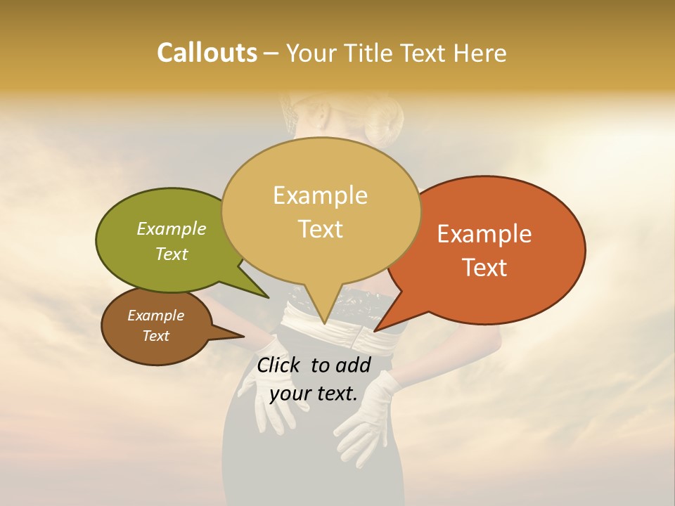 Dreaming Bride Glamour PowerPoint Template